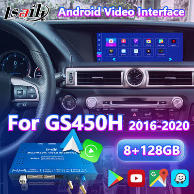 Interface multimédia Android pour voiture pour Lexus GS300h GS200t GS350 GS450h GSF GS L10 2016-2020