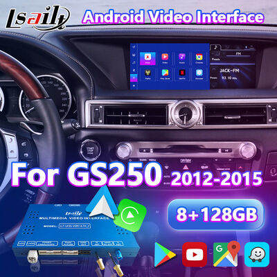Interface vidéo de voiture Android pour Lexus GS250 GS350 GS450h GS300h GS L10 2012-2015