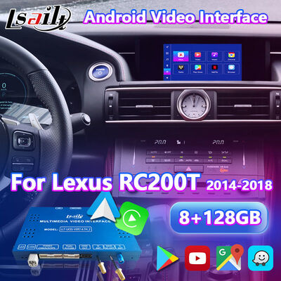Interface vidéo de voiture Android Lsailt pour Lexus RC 350 RC200t RC300h RC350 RCF RC300 2014-2018