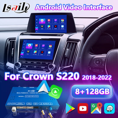 Interface multimédia vidéo Android Lsailt pour Toyota Crown S220 2018-2022 avec Carplay