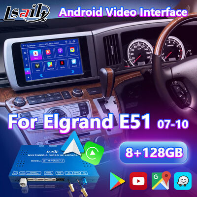 Interface multimédia de navigation Android Lsailt pour Nissan Elgrand E51 série 3 (2007-2010)