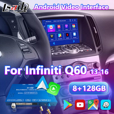 Lsailt Android Boîte de navigation multimédia Interface Carplay pour 2013-2016 Infiniti Q40 Q60 Q60S