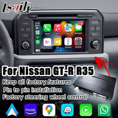 Nissan GT-R R35 2017+ EBA style OEM Carplay Android Auto boîte