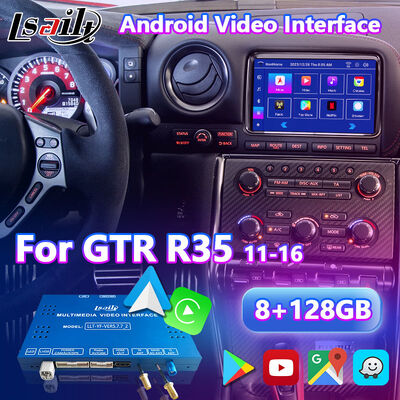 Lsailt Android Carplay Interface vidéo multimédia pour 2011-2016 Nissan GT-R R35 GTR