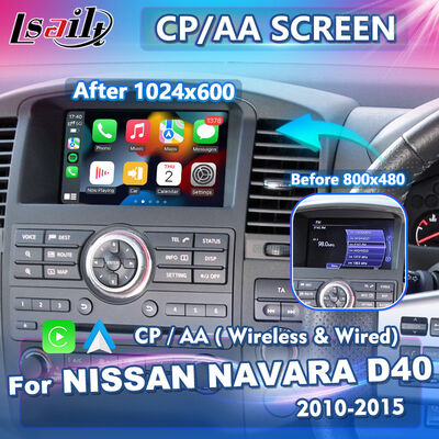 Lsailt Wireless Android Auto Multimédia Écran de jeu de voiture pour 2010-2015 Nissan Navara D40