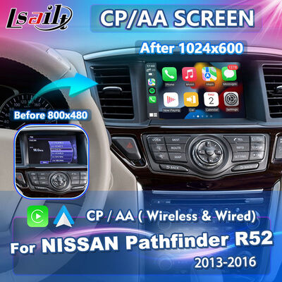 Lsailt Wireless Android Auto Multimédia Écran de jeu de voiture pour 2013-2016 Nissan Pathfinder R52