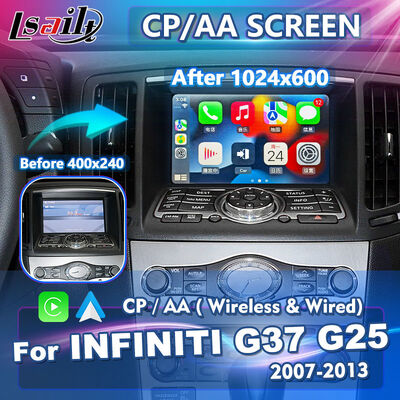 Lsailt Wireless Android Auto Carplay Écran pour Infiniti G37 G25 G35 G37S 2007-2013