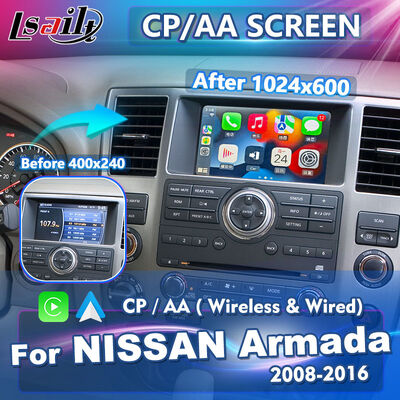 Écran de jeu automatique sans fil Android pour Nissan Armada 2008-2016