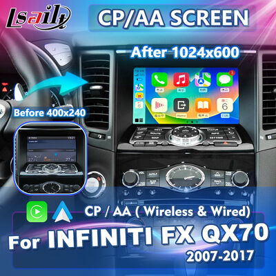 Lsailt – écran Carplay sans fil Android Auto, pour Infiniti FX35 FX37 FX37s FX50 FX30d FX QX70 S51 2007 – 2017