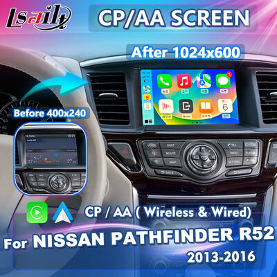 Lsailt Wireless Android Auto Carplay Écran pour le Nissan Pathfinder R52 2013-2016