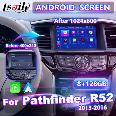Affichage multimédia de voiture à écran Android pour Nissan Pathfinder R52 2013-2016