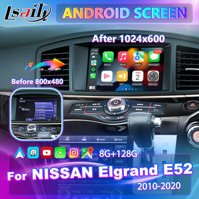 Lsailt Android Carplay écran multimédia pour 2010-2020 Nissan Elgrand E52