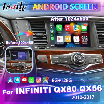 Lsailt Android Carplay écran multimédia pour 2010-2017 Infiniti QX80 QX56