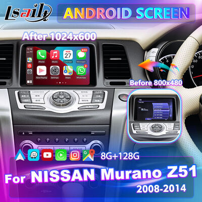 Lsailt Android Carplay Multimédia Écran pour Nissan Murano Z51 2008-2014