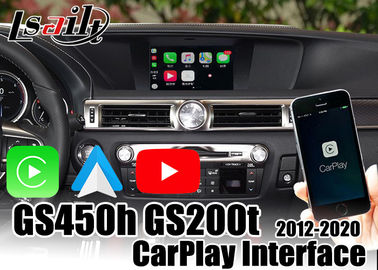 Entrées visuelles de caméra d'interface de CarPlay de voiture de boîte arrière de navigation pour Lexus GS450h GS200t 2013-2020