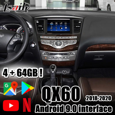 Interface de vidéo de Lsailt PX6 4GB CarPlay&amp;Android avec Netflix, YouTube, automobile d'Android pour 2018 maintenant Infiniti QX50 QX80 QX60