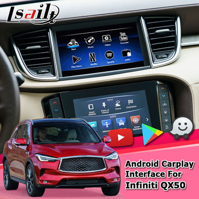 Interface visuelle Infiniti QX50 2018 de navigation de généralistes Android de navigation de Carplay