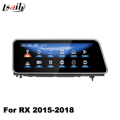 Lsailt 12,3 pouces Android voiture multimédia Carplay écran pour Lexus RX350 RX450H RX200T RX