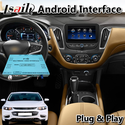 Interface visuelle de Lsailt Android Carplay pour l'équinoxe Tahoe de Chevrolet Malibu avec la navigation automatique d'Android