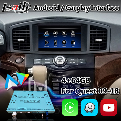 Interface Lsailt Android Carplay pour Nissan Quest E52 avec Android Auto sans fil