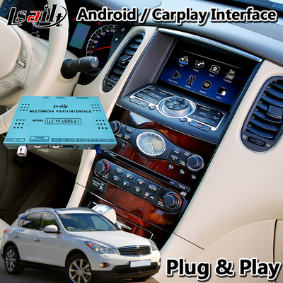 Interface visuelle de multimédia de Lsailt Android pour Infiniti EX35 avec l'automobile androïde sans fil de Carplay