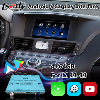 Interface multimédia Android Lsailt Carplay pour Infiniti M37S M37 M35 M45 avec NetFlix Yandex