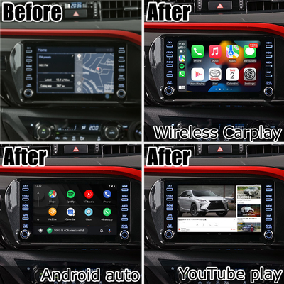 Toyota Hilux Android 13 interface vidéo multimédia carplay sans fil Android auto touch 3