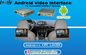 Un dispositif de navigation de Front View de voiture avec le système de navigation automatique d'Android