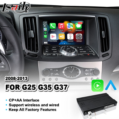 Interface sans fil Android Auto Carplay pour Infiniti G25 G35 G37 Skyline 370GT 350GT (V36) Année 2008-2013