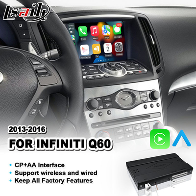 Lsailt Android Auto CP AA OEM Intégration Interface de jeu de voiture Pour Infiniti Q60 2013-2016