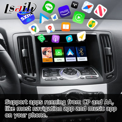 Carplay sans fil Android auto pour Infiniti G37 G25 Q40 Q60 370GT ligne d'horizon 08IT