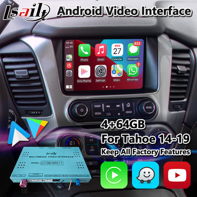 Interface vidéo multimédia Lsailt Android Carplay pour Chevrolet GMC Tahoe 2014-2019