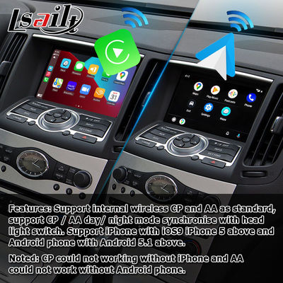 Module d'interface vidéo sans fil CarPlay Android Auto pour Infiniti G37 G25 Q40 Plug and Play Navihome