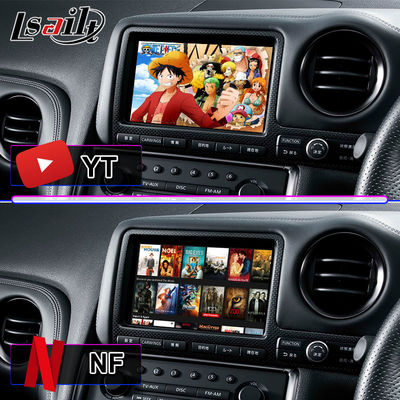 Lsailt Android Carplay écran multimédia pour 2007-2010 Nissan GTR JDM GT-R R35