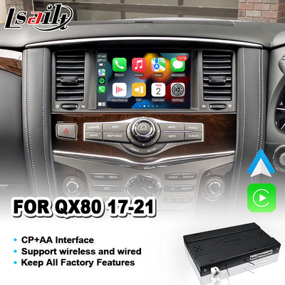 Interface de jeu automatique sans fil Android pour 2017-2021 Infiniti QX80