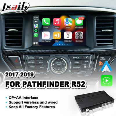 Intégration de voiture sans fil Android Auto Carplay Interface pour 2017-2019 Nissan Pathfinder R52
