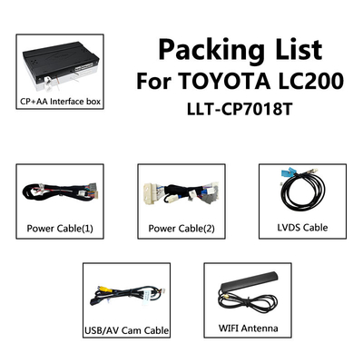 Interface sans fil de Toyota Carplay pour Land Cruiser LC200 200 V8 2012-2015 par Lsailt