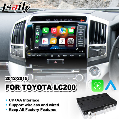 Interface automatique sans fil de Toyota Carplay Android pour Land Cruiser 200 V8 LC200 2012-2015