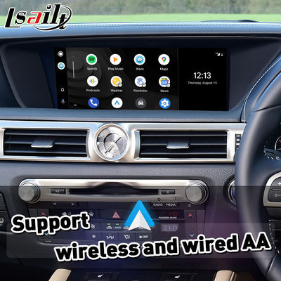Lsailt Wireless Android Auto Carplay Interface pour le Lexus GS300h GS200t GS350 GS450h GSF GS L10 2016-2020