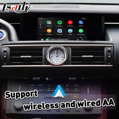 Interface Carplay sans fil Lsailt pour Lexus RCF RC300 RC200t RC300h RC350 RC Commande par bouton 2014-2018 IS RX NX