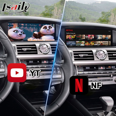 Lsailt 8+128GB Android Multimédia Carplay Interface Box pour Lexus LS LS600h LS460 2012-2017