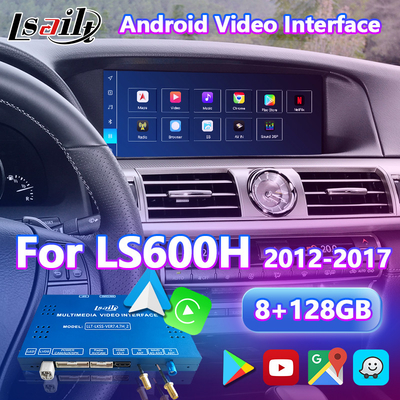 Lsailt 8+128GB Android Multimédia Carplay Interface Box pour Lexus LS LS600h LS460 2012-2017