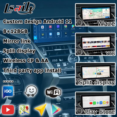 Interface vidéo Android CarPlay Qualcomm base Android 13 8+128 Go Lexus NX300 NX300h NX200t