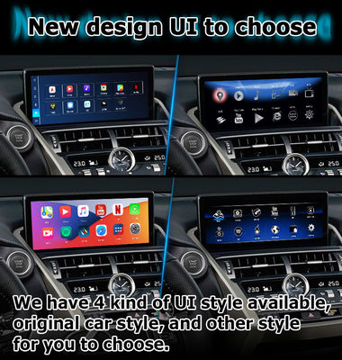 Interface vidéo Android CarPlay Qualcomm base Android 13 8+128 Go Lexus NX300 NX300h NX200t