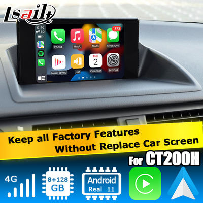 Lexus CT200h Android 13 interface vidéo carplay Android base automatique sur Qualcomm 8+128GB