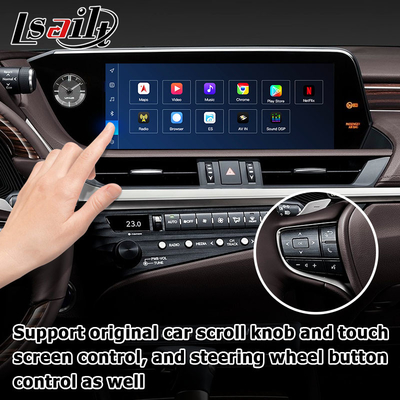 Interface vidéo Android 13 pour Lexus ES300h ES350 ES250 ES200, CarPlay et Android Auto