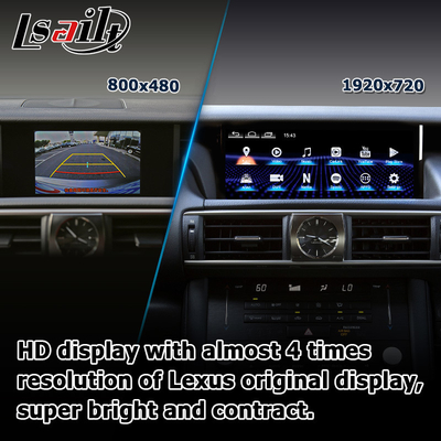 10.25 pouces Android 8+128 Carplay Android Autoplay Écran amélioré HDMI Pour Lexus IS200t IS350 IS300