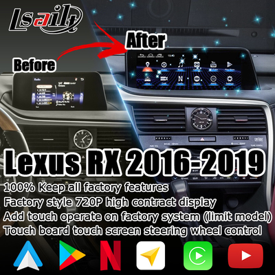 Android 8+128GB Lsailt Lexus Android carplay Android auto Écran pour le RX350 RX450h RX300 Processeur 2.0Ghz