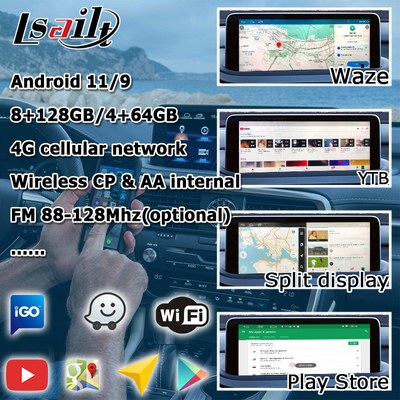 HD 12,3 pouces mise à niveau de l'écran Android pour Lexus RX350 RX450h Lsailt Android Auto Carplay
