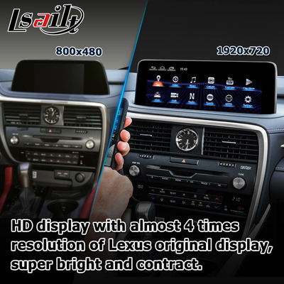 HD 12,3 pouces mise à niveau de l'écran Android pour Lexus RX350 RX450h Lsailt Android Auto Carplay